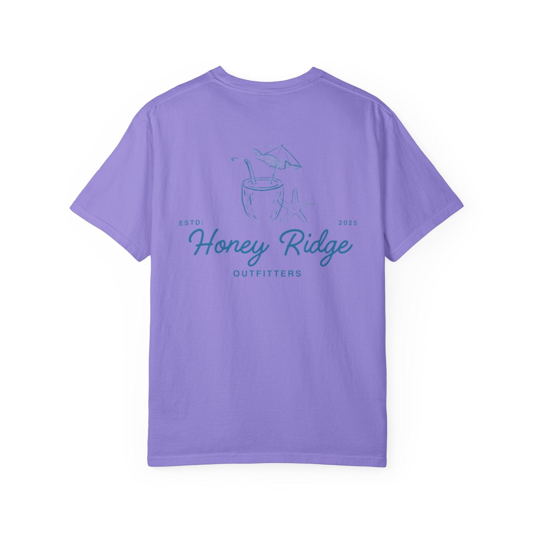 Honey Ridge Unisex Vintage Tee, Casual Surf T-shirt, Outdoor Adventure T-shirt, Gift for Nature Lovers, Beach Day Essential